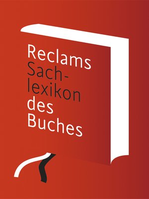cover image of Reclams Sachlexikon des Buches